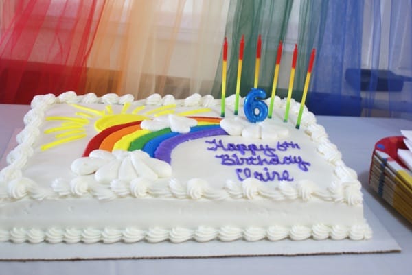 Costco Birthday Cake Rainbow Design
