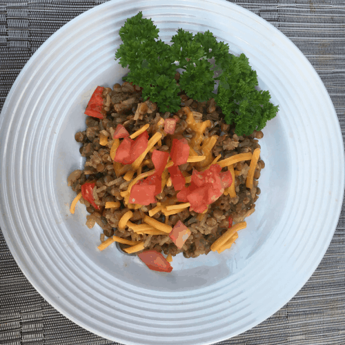 Sausage Lentil and Rice Skillet Recipe