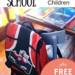 Backpack on chair - free after school routine chart printable