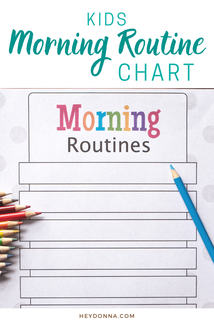 Free Morning Routine Chart For Children