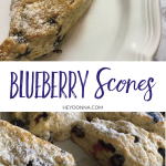 Blueberry Scone on Plate