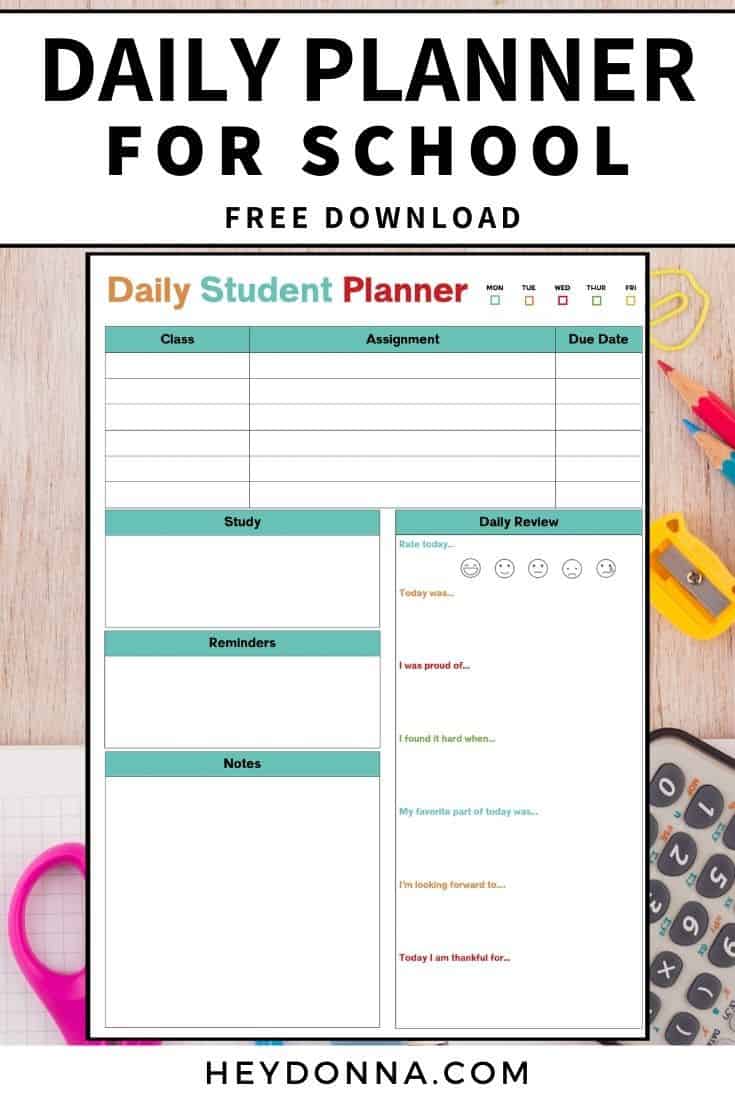 School Agendas Printable