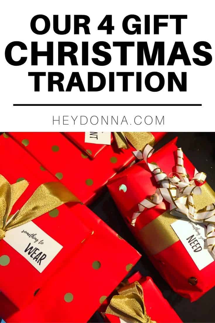 The 4 Gift Rule for Christmas - Plus Printable Gift Tags - Hey Donna