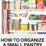 How to Organize a Small Pantry - Hey Donna