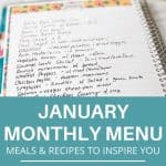 monthly meal plan with recipe ideas