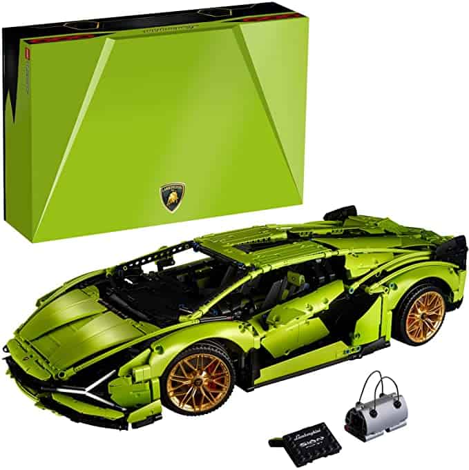 fancy green lego car for teens or adults