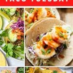 Taco Dinner Recipes. Soft Tacos, Tacos with chicken, shrimp and beef.