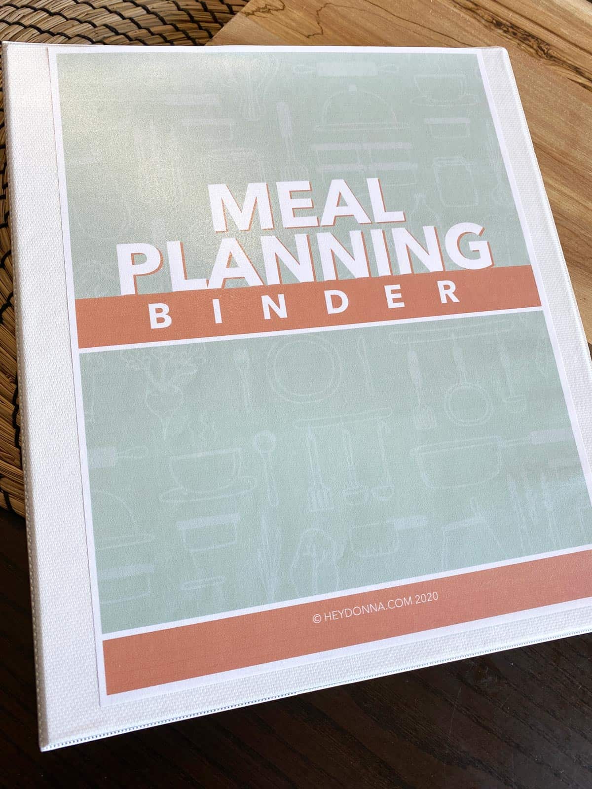 Printable Meal Planning Binder Hey Donna