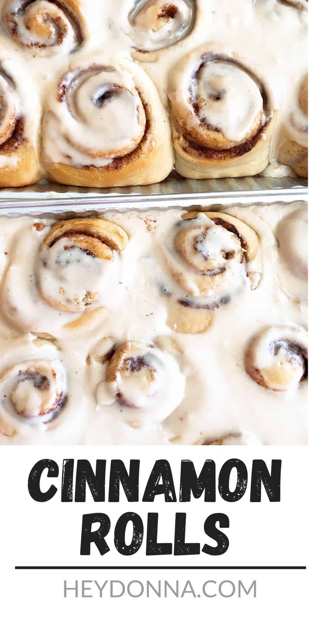 Soft Homemade Cinnamon Rolls - Hey Donna