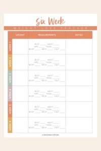 Weight Loss Calendar - 6 Free Templates - Hey Donna
