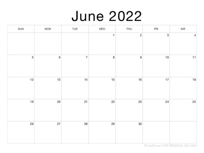 printable june 2022 calendar hey donna