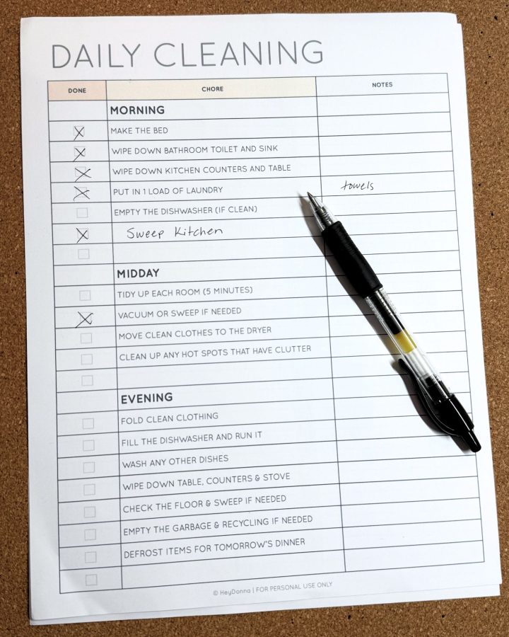 how to make cleaning schedule