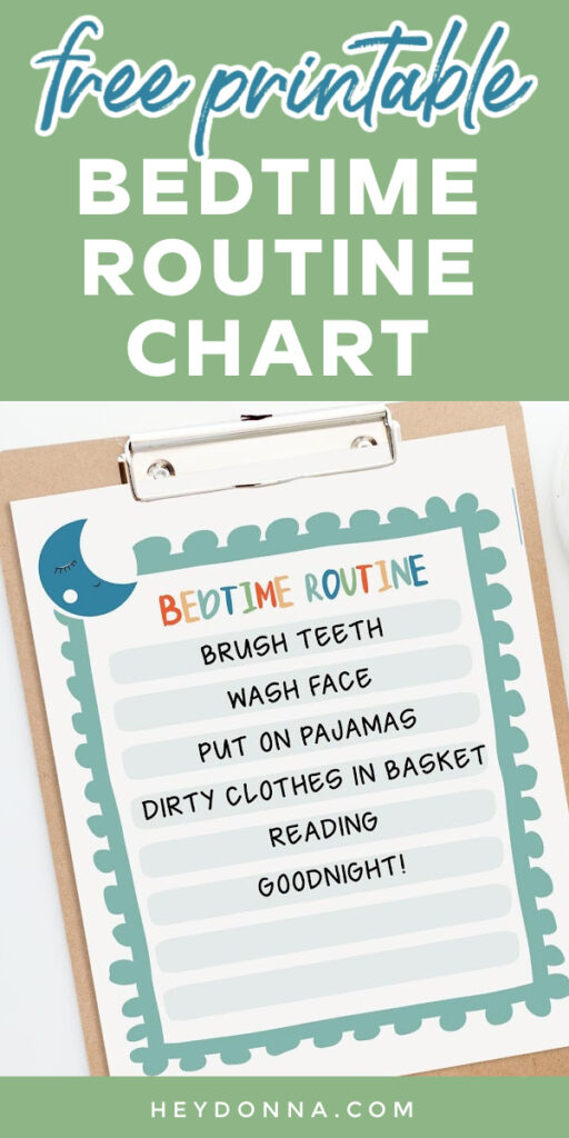 Snoozes the Bedtime Bunny Bedtime Routine Chart chart Only 