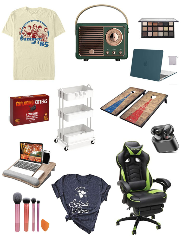 Tee shirt - bluetooth speaker, makeup , card game gaming chair and more gift ideas for teens.

Christmas gifts for teens - gifts for teenagers - gifts for teen's birthday
