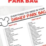 Packing Disney Park Bag List