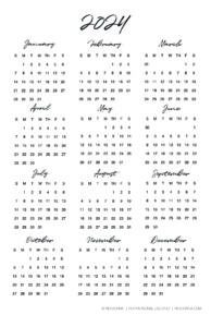 Printable 2024 Calendar on One Page - Hey, Donna!