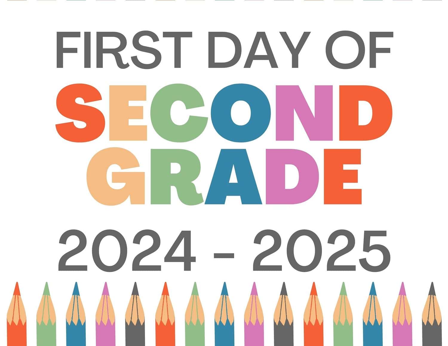 Free Printable First Day of School Signs [ 2024-2025 ] - Hey Donna