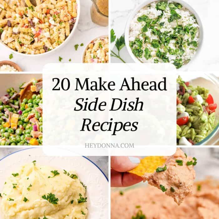 Side-dishes you can make early