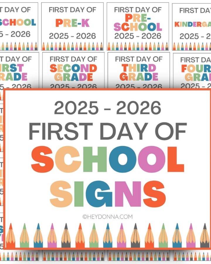 first day of school printables free pdf