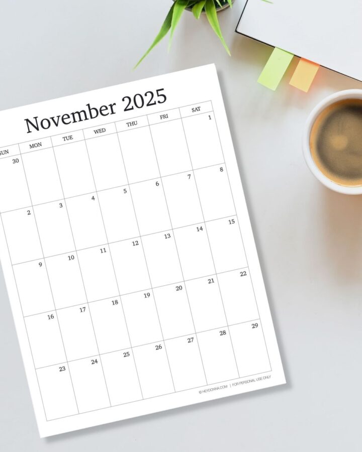 November 2025 calendar 6