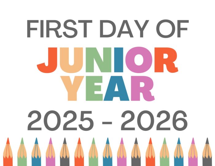 First Day of School Sign for high school junior