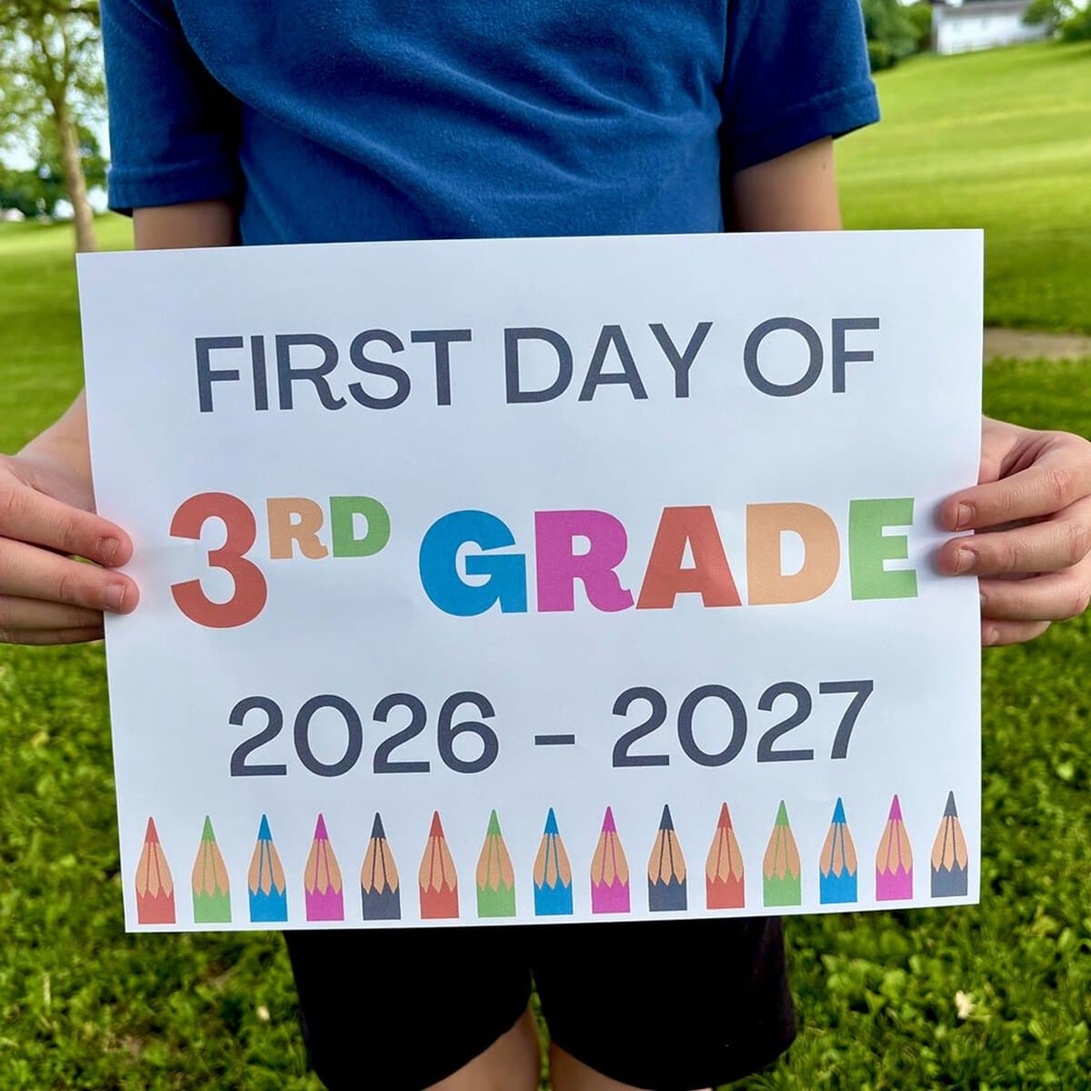 Printable First Day of school Signs